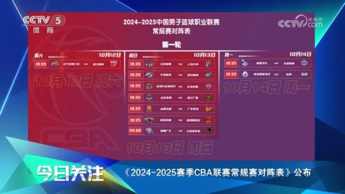 CBA赛程直播哪个台？2024-2025赛季完整观赛指南来了